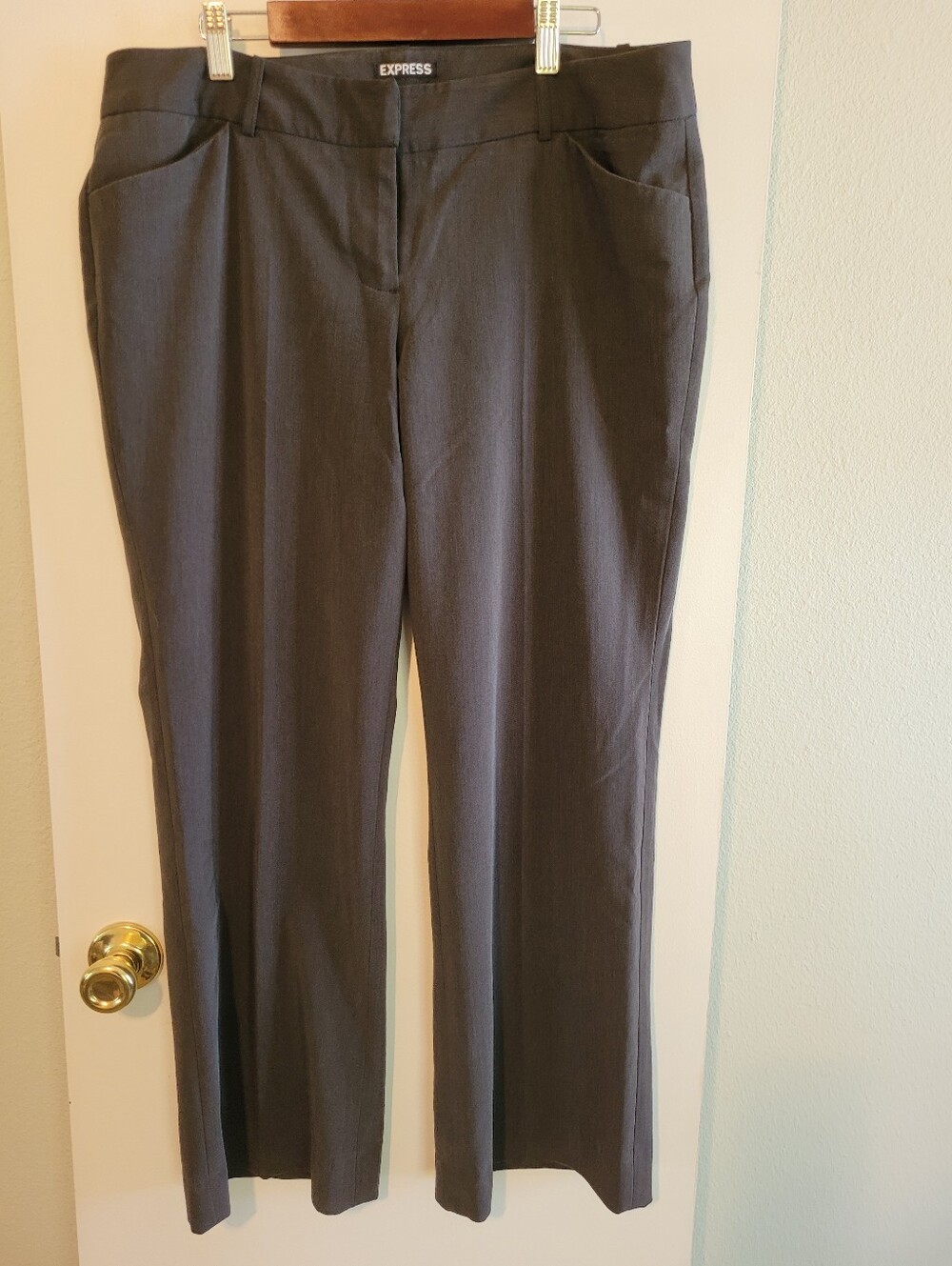 Gray Express Editor Wide Leg Pants